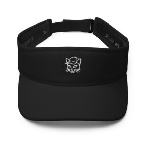 Purrformance Visor – Sleek Cat Line Art Edition
